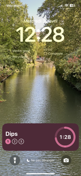 Live activity on lock screen